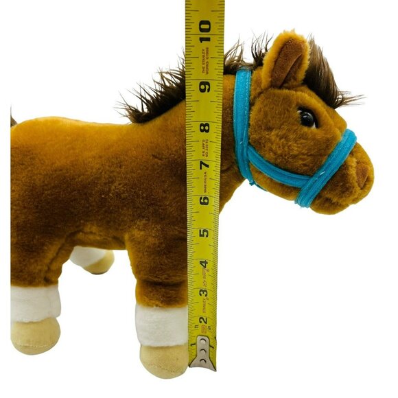 Commonwealth Pony Horse Brown Plush Blue Bridle 2006 Stuffed Animal 10 inch - Picture 7 of 7